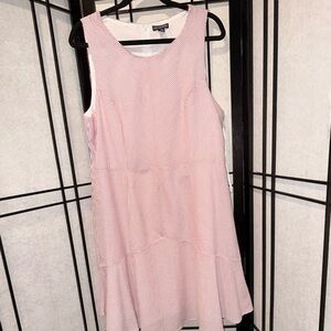 Nina Leonard Pink Sleeveless Dress
